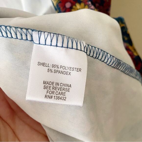 ModCloth | Layer For Keeps Velvet Kimono Duster Floral Bohemian Blue Yellow S/M - Picture 9 of 9